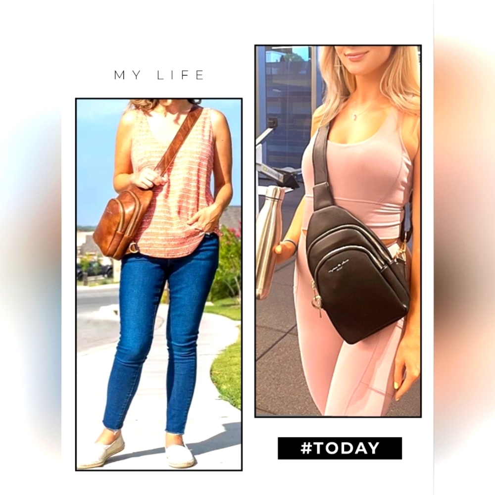 NWOT INICAT 5-Way Crossbody Sling Waist or Shoulder Bag - Picture 7 of 17